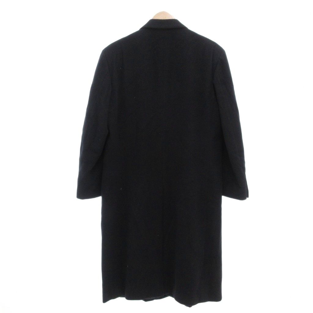 五大陸 gotairiku チェスターコート カシミア ロング丈 6 黒 ブラック