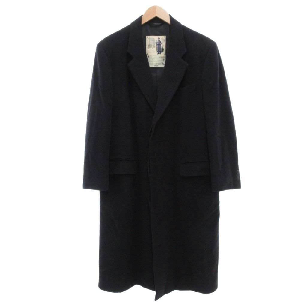 gotairiku 黒 チェスターコート 五大陸 gotairiku チェスターコート カシミア ロング丈 6 黒 ブラック