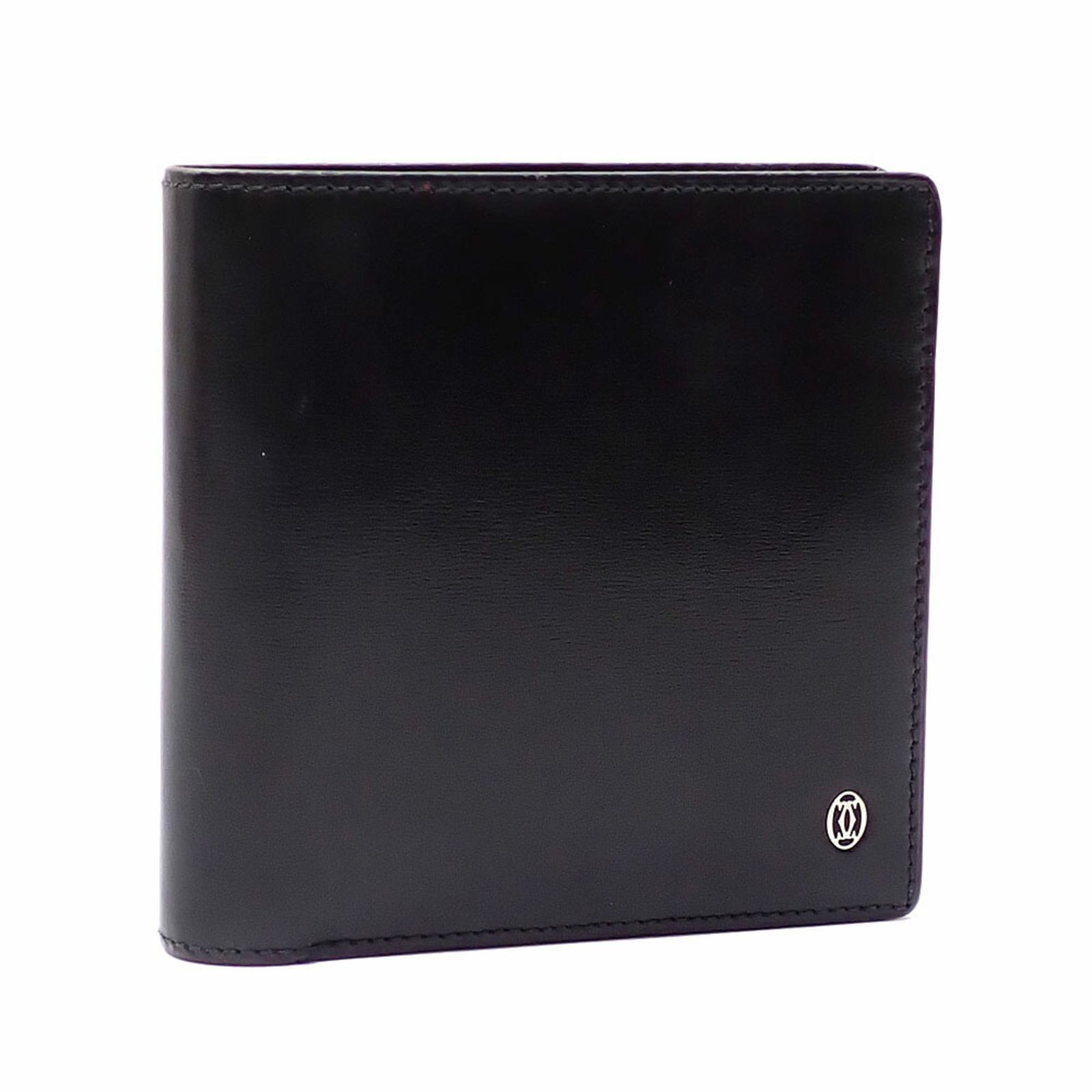 カルティエ(Cartier) カルティエ 二つ折り 財布 メンズ ブラック