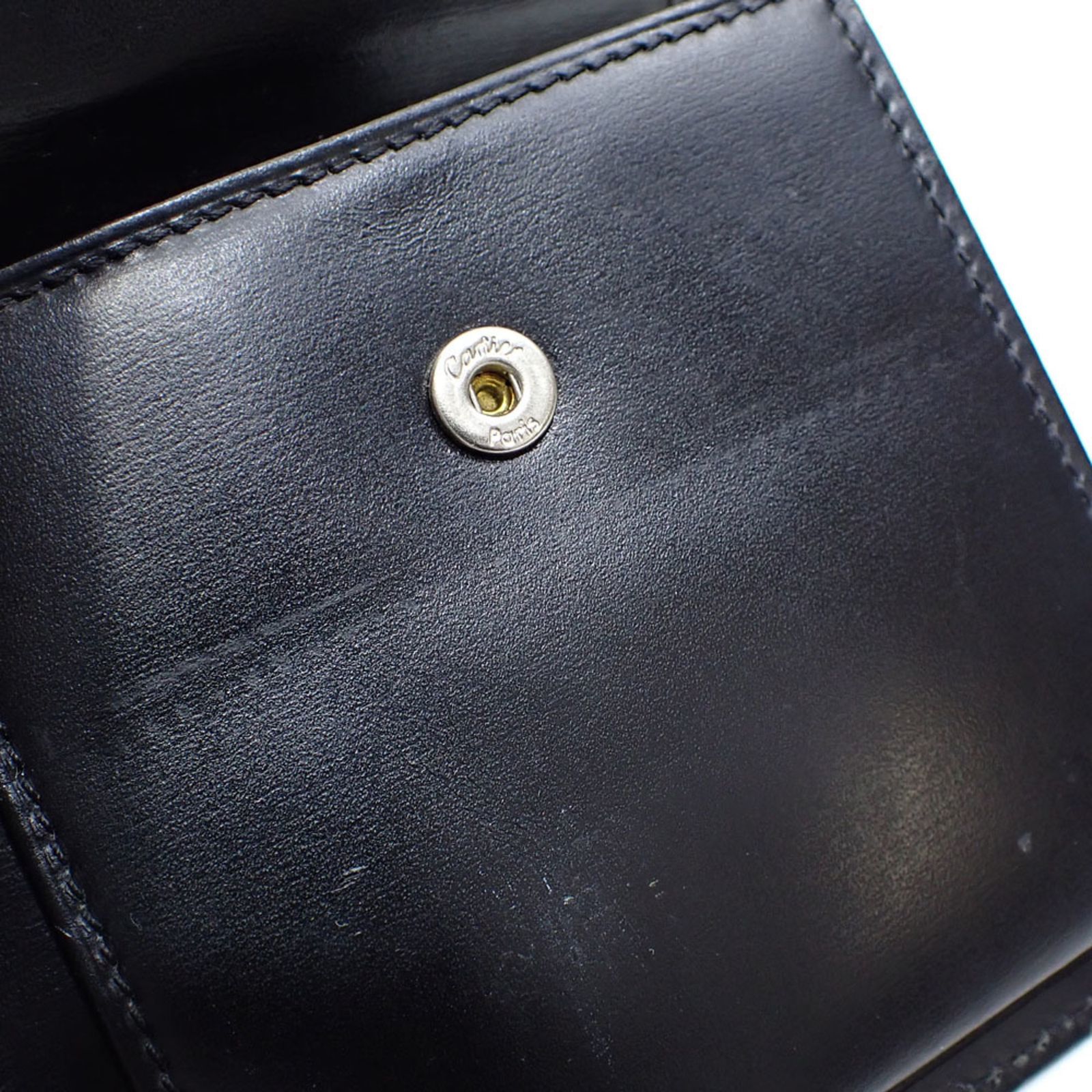 カルティエ(Cartier) カルティエ 二つ折り 財布 メンズ ブラック