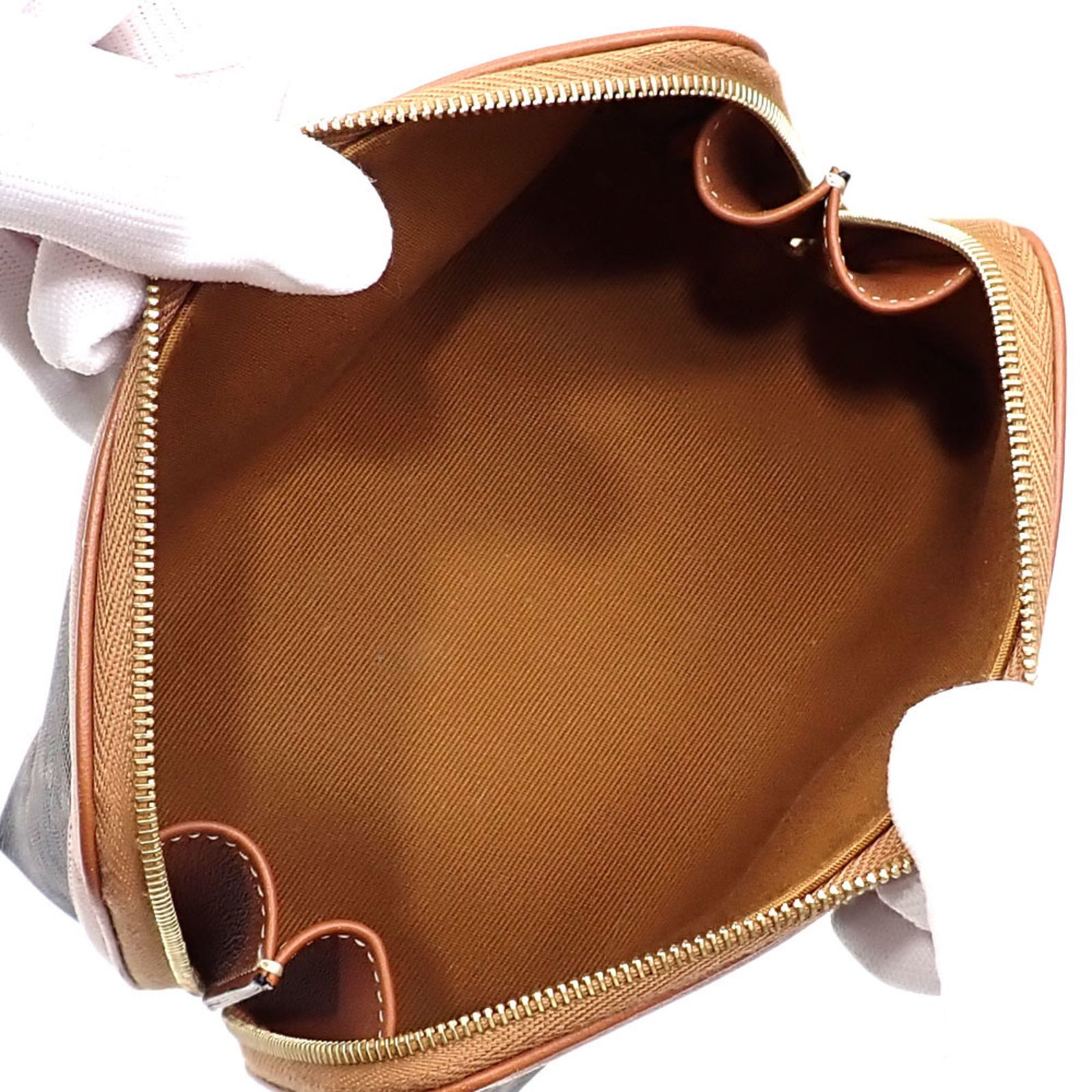 CELINEスモールコスメティックポーチ / トリオンフキャンバス＆カーフスキン スモール コスメティックポーチ / トリオンフキャンバス＆カーフスキン