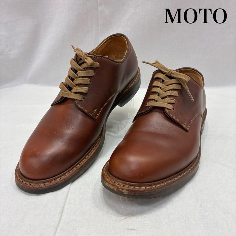 MOTO オックスフォードシューズ サイズ1 ライトブラウン MOTOBLOG: MOTO HAND-DYED PLAIN TOE OXFORD SHOES #2121 Light Brown