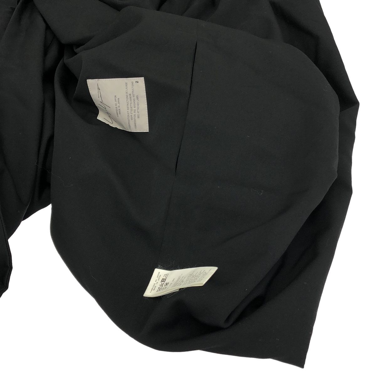 ●Yohji Yamamoto・ヨウジヤマモト●ウールギャバジンドレスジャケット Yohji Yamamoto（ヨウジヤマモト） Yohji Yamamoto FEMME ファム