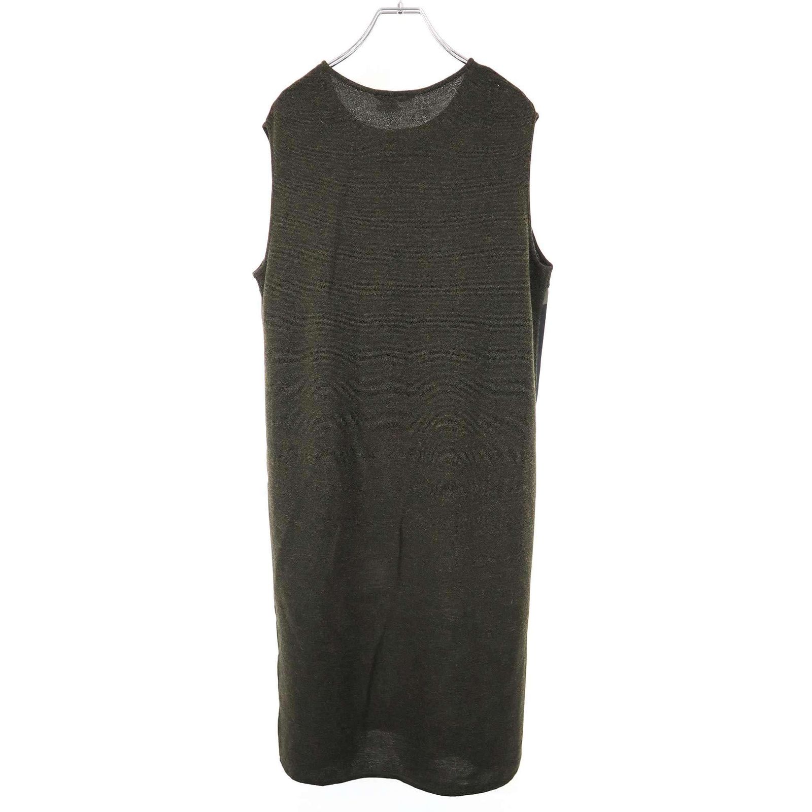 HERMES エルメス 14AW ツイルレーヌ シルクアルパカノースリーブニット