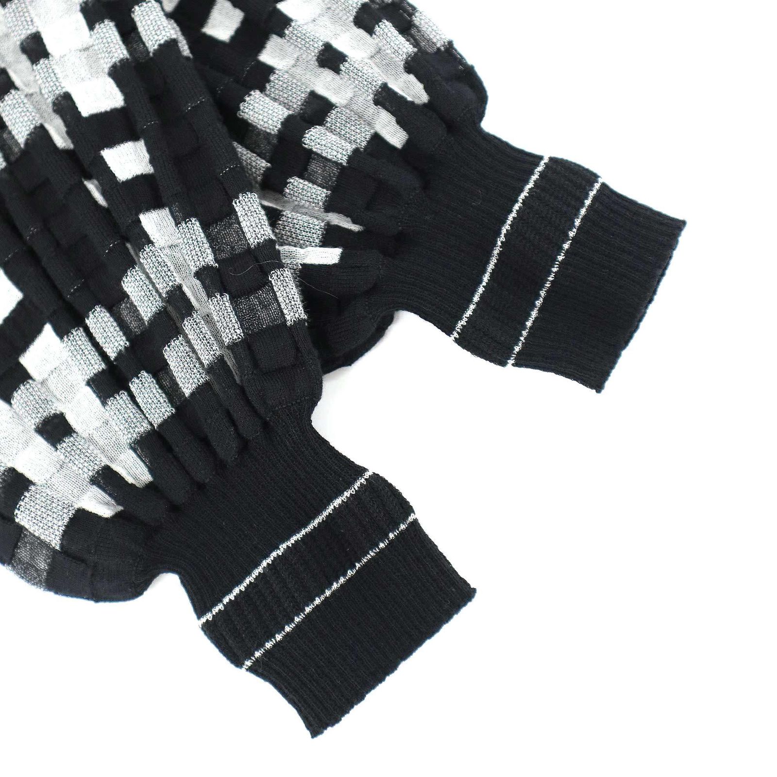 CHANEL シャネル ココマーク シアーチェックフレアニットカーディガン