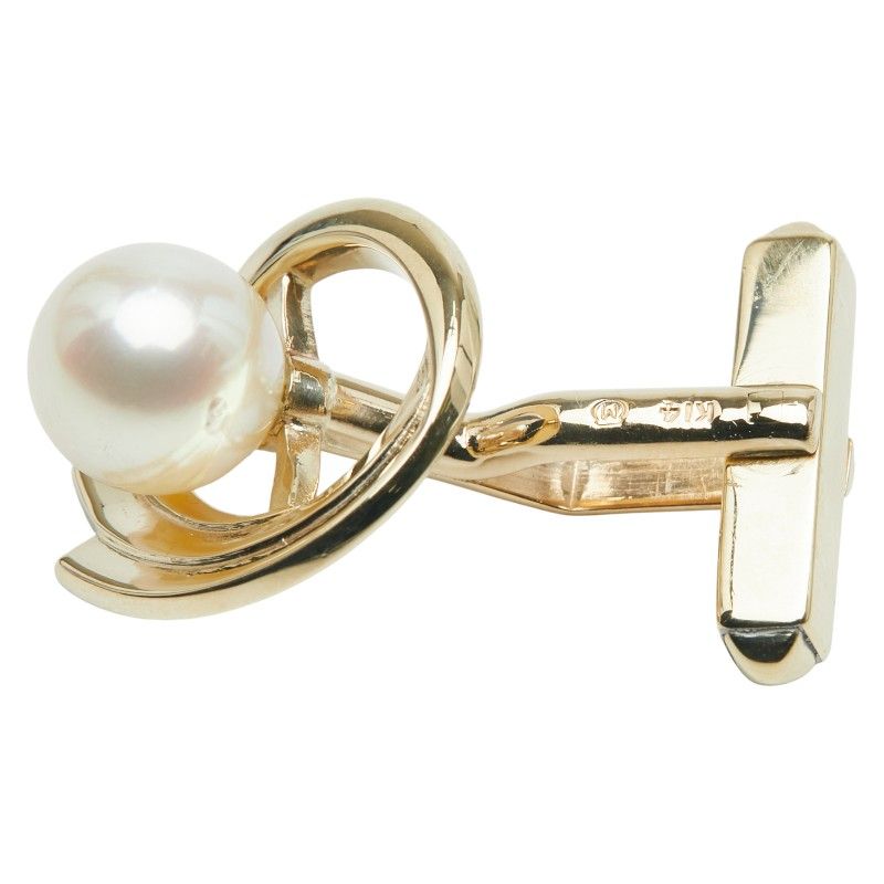 ミキモト カフス カフリンクス K14YG イエローゴールド レディース