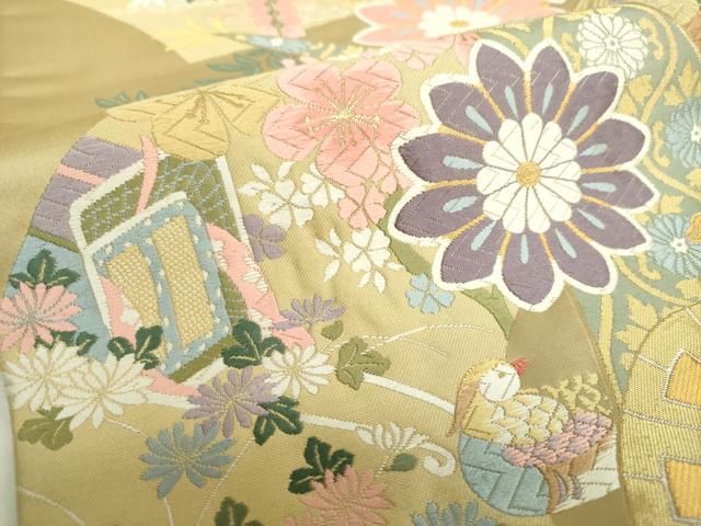 平和屋着物○「美しいキモノ」お馴染みのメーカー となみ織物 六通柄