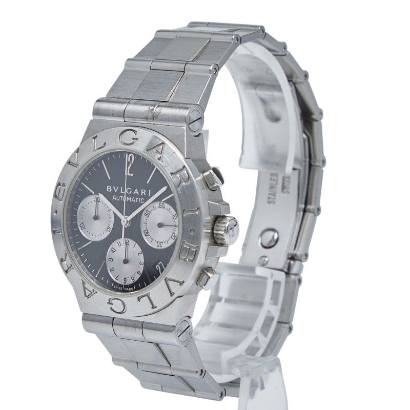 ブルガリ ディアゴノ スポーツ CH35S ステンレススチール メンズ  