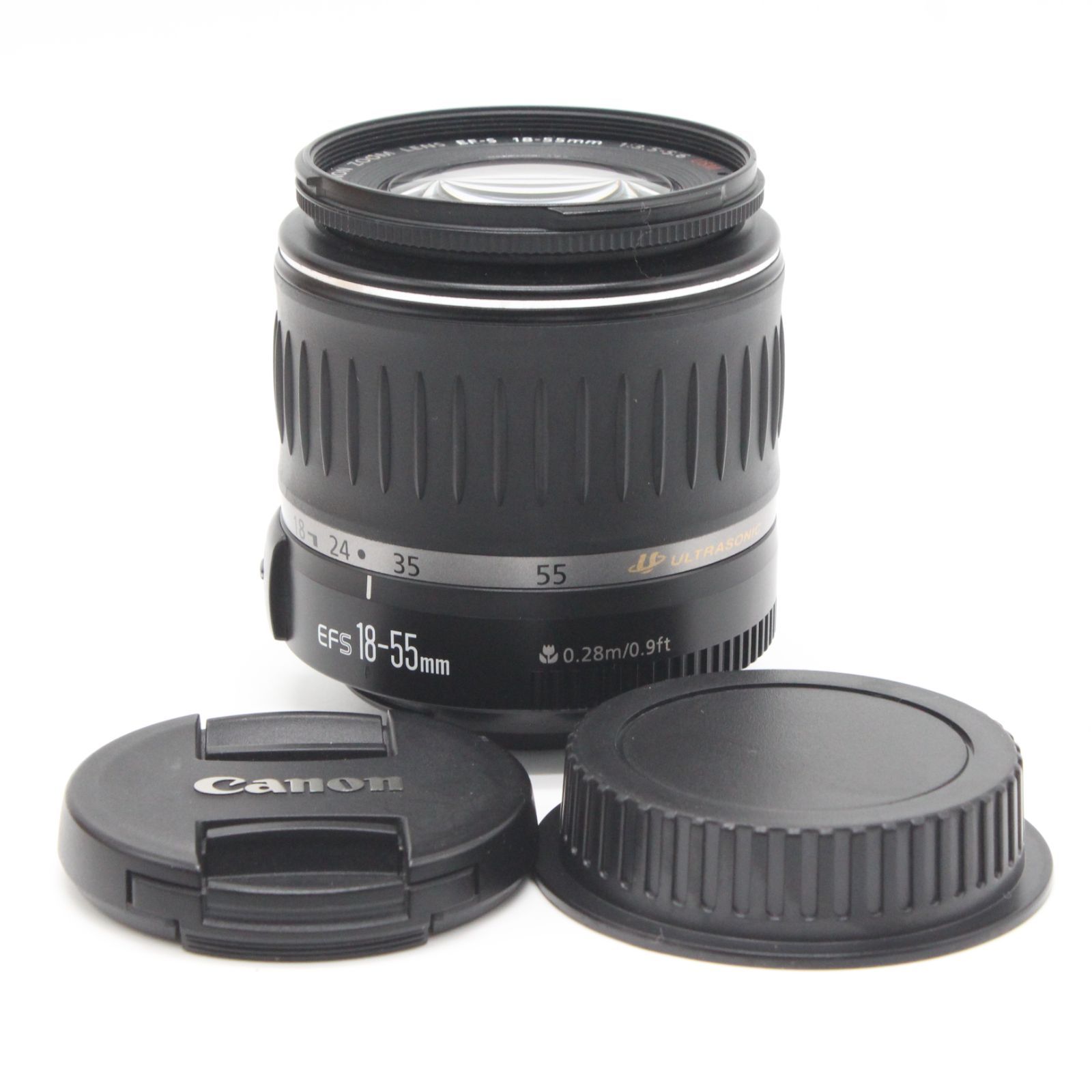 Canon キヤノン EF-S18-55mm F3.5-5.6 USM (II型) 動作品(220) 前後 