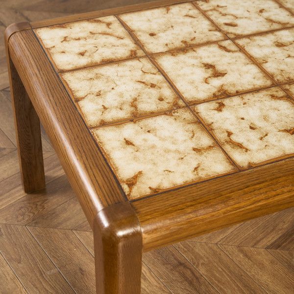 1960年代 ベルギー コーヒーテーブル 北欧モダン タイルトップ ヴィンテージ 1960年代 ベルギー コーヒーテーブル 北欧モダン タイルトップ