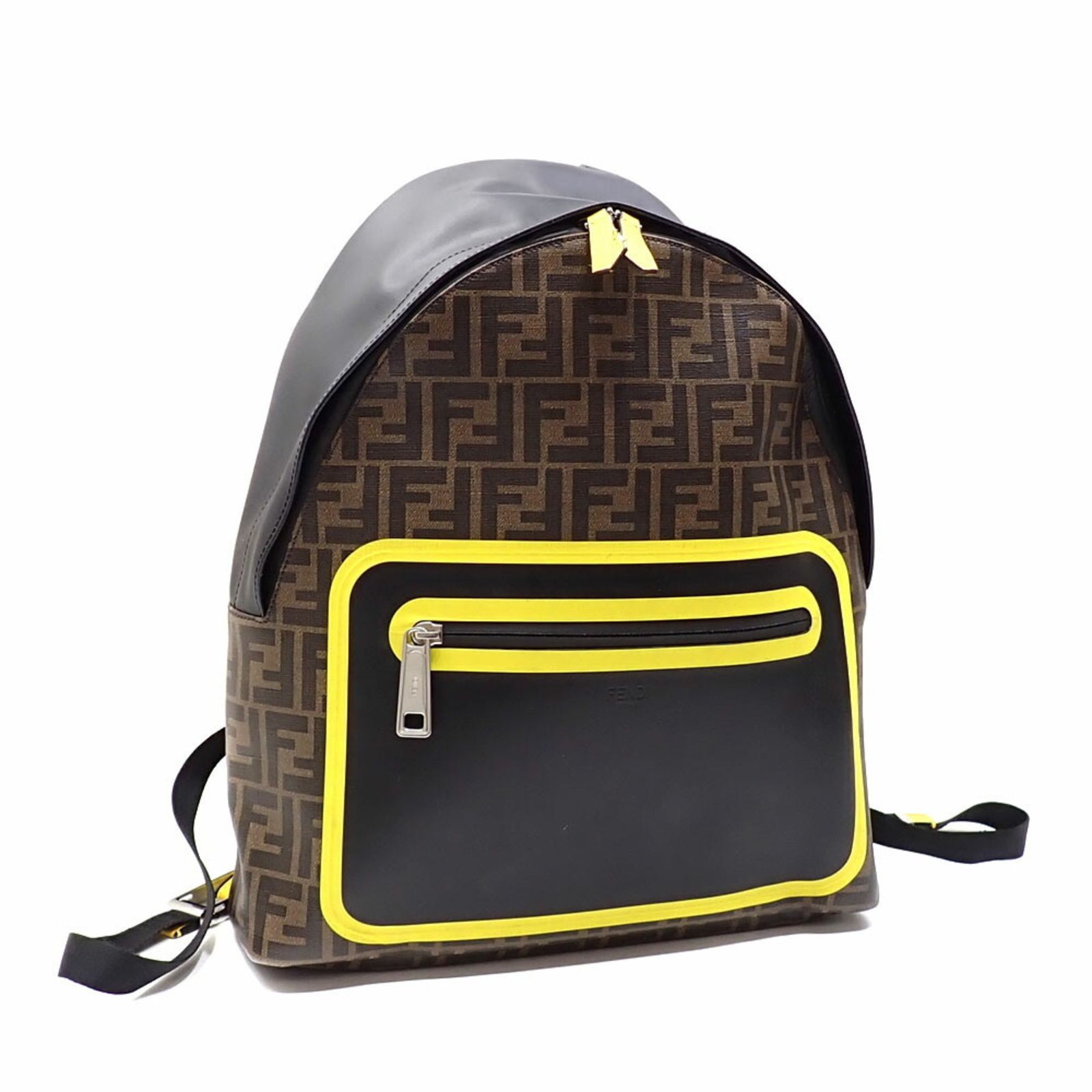 フェンディ(Fendi) フェンディ リュックサック ズッカ メンズ ブラウン