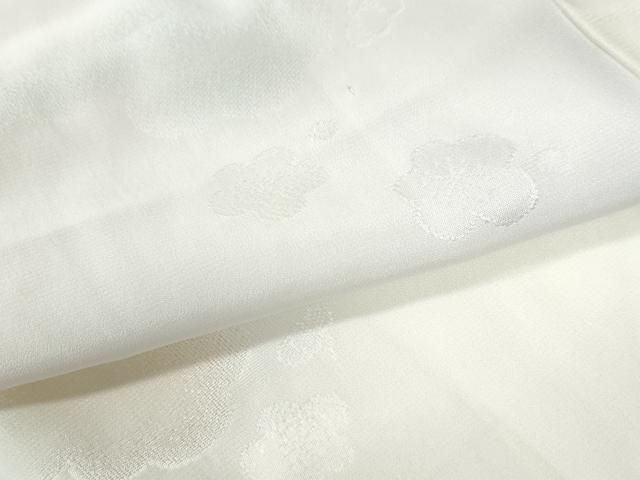 平和屋着物●長襦袢　無双仕立て　雲取り梅地紋　暈し染め　半衿刺繍　正絹　逸品　CAAZ3200yc 平和屋着物○長襦袢 無双仕立て 雲取り梅地紋 暈し染め 半衿