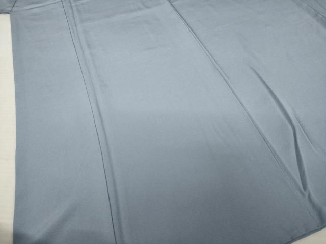 平和屋着物●本加賀友禅作家　茶谷孝志　色無地　薄鼠色　正絹　逸品　AABC9234ck 平和屋着物○本加賀友禅作家 茶谷孝志 色無地 薄鼠色 正絹