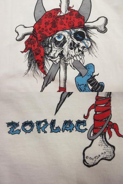 CASUALTY ゾーラック ZORLAC パイレーツ スカル 長袖 Tシャツ M ロンT