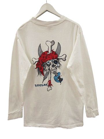 CASUALTY ゾーラック ZORLAC パイレーツ スカル 長袖 Tシャツ M ロンT