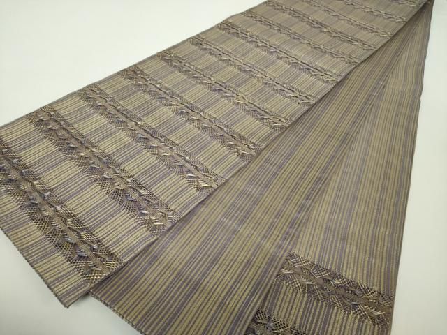 平和屋着物○ひなや工房 くむ・あむ・おる 伊豆蔵明彦 六通柄袋帯 手織