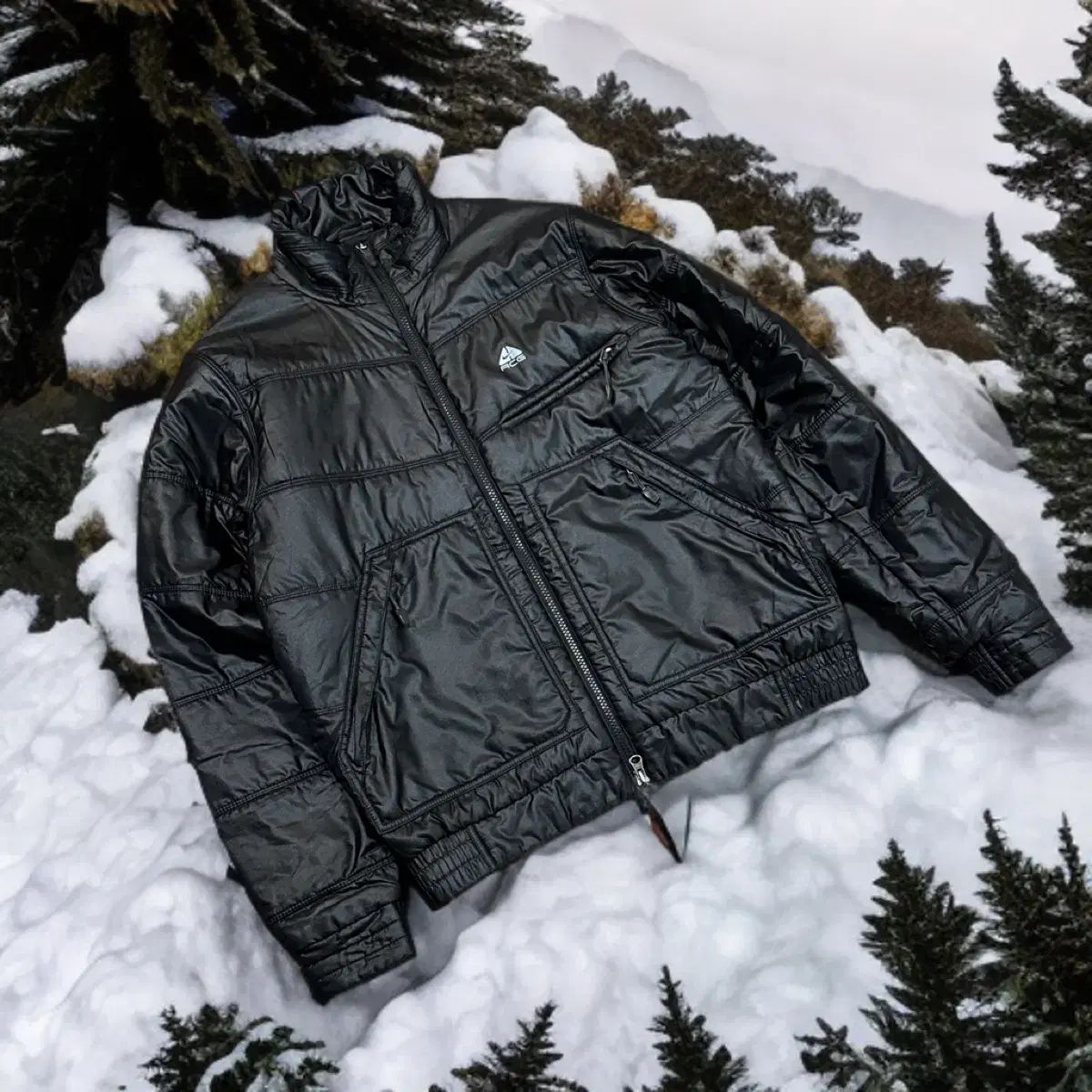 ナイキ ACG 軽量ダウン ブラック (M) - メルカリ