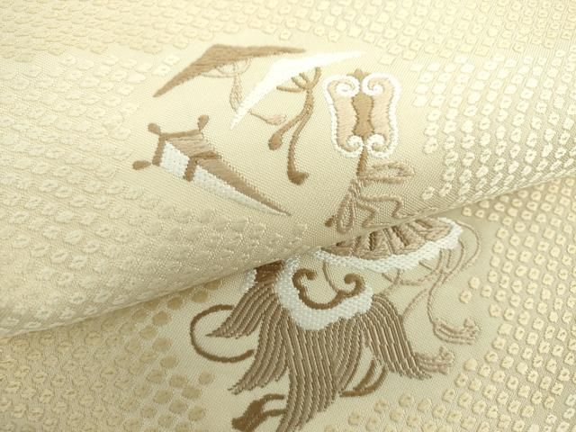 平和屋着物●六通柄袋帯　唐織　宝尽くし　正絹　逸品　DAAY1887ps 平和屋着物○六通柄袋帯 唐織 宝尽くし 正絹 逸品 DAAY1887ps - メルカリ