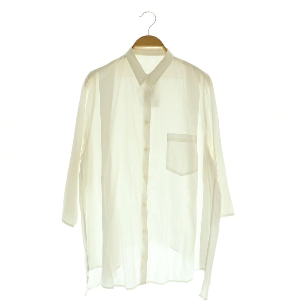 美品♪アパルトモン ドゥーズィエムクラスクラス コットンローンシャツ 白シャツ ドゥーズィエムクラス DEUXIEME CLASSE コットンシャツ ブラウス 七分