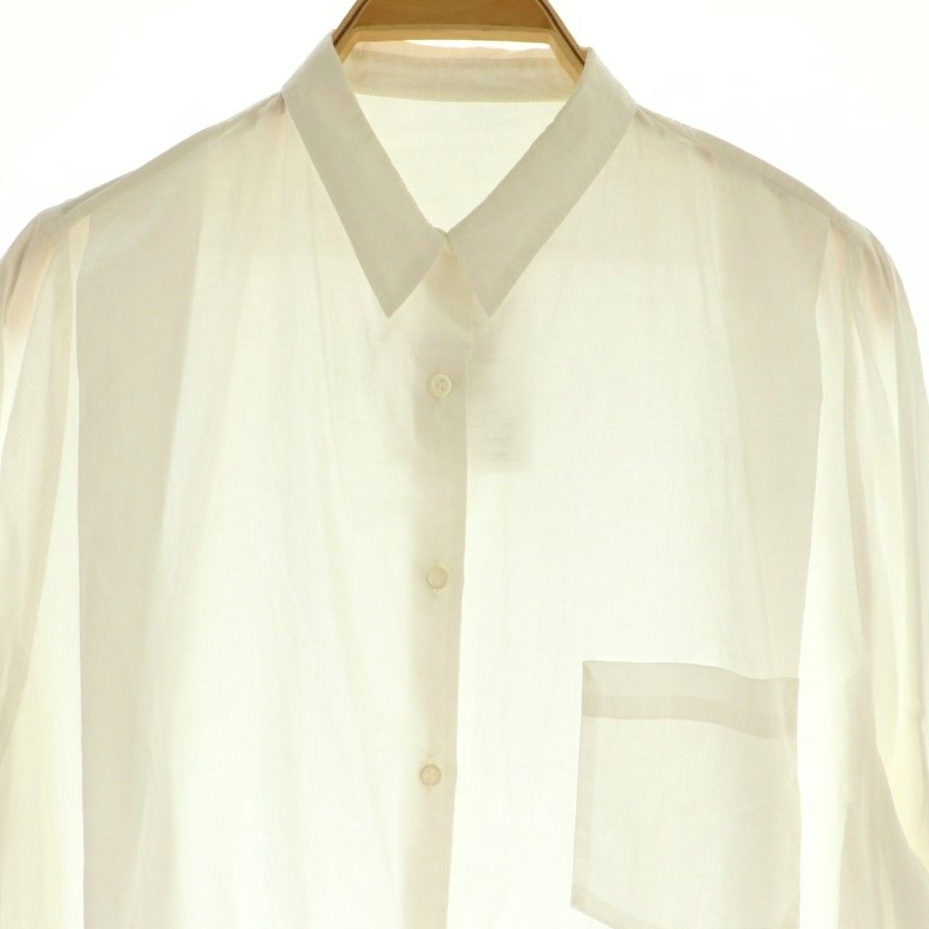 【美品】ドゥーズィエムクラス オーバーサイズワイドシャツ 白ホワイト Deuxieme Classe（ドゥーズィエムクラス）の「nova ワイドシャツ