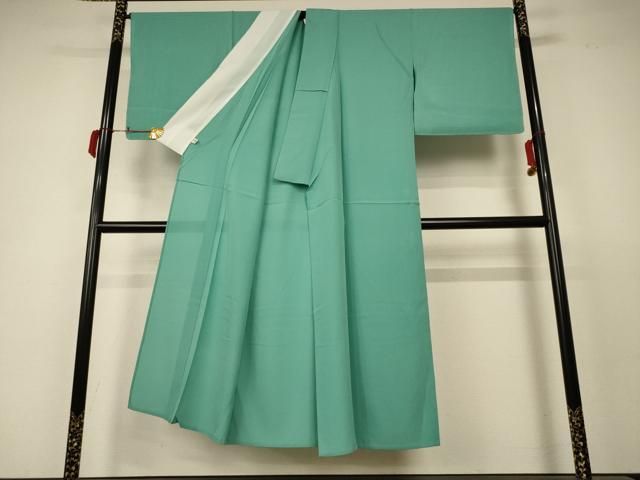 平和屋着物＊夏物　色無地　絽　青磁色　正絹　逸品　未使用　AABC6937jd 平和屋着物＊夏物 色無地 絽 青磁色 正絹 逸品 未使用 AABC6937jd 平和