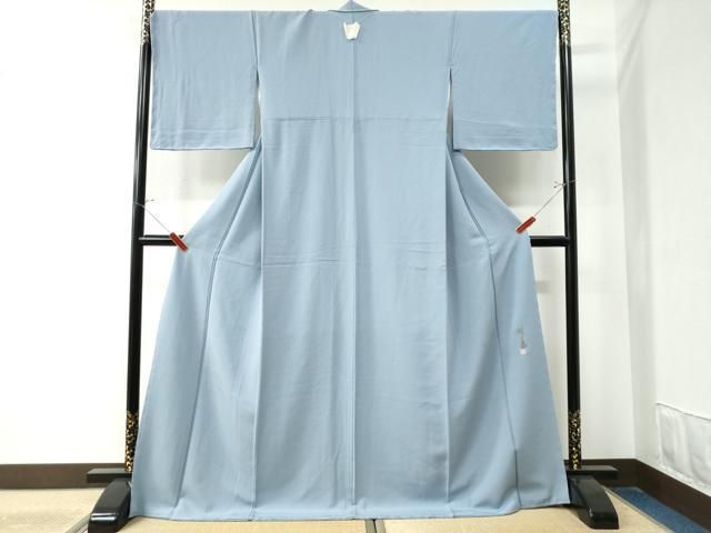 平和屋着物●本草木染作家　圓啓　色無地　浅縹色　正絹　逸品　未使用　CAAZ3139yc 平和屋着物○本草木染作家 圓啓 色無地 浅縹色 正絹 逸品 未