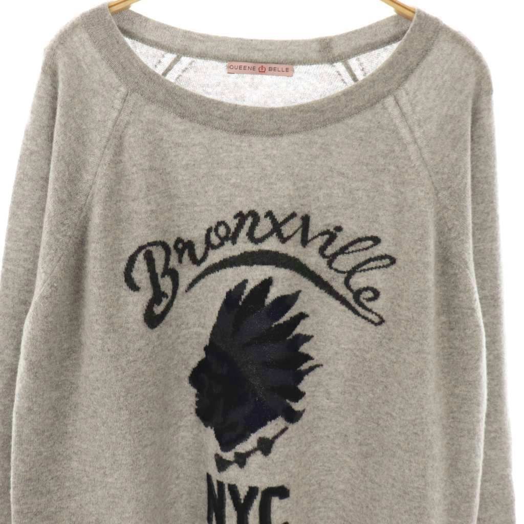 クイーンアンドベル　ニット クイーン&ベル QUEENE&BELLE ウールクルーネックニット セーター 長袖