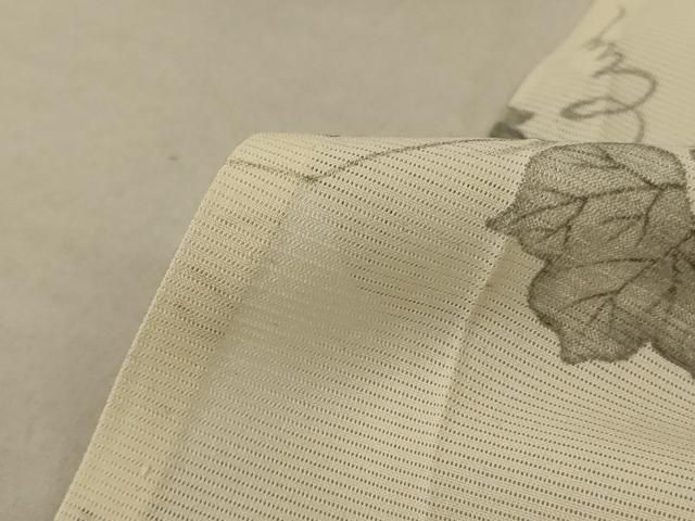 平和屋着物＊夏物 小紋 絽 蔦の葉文 正絹 逸品 AABC6949jd