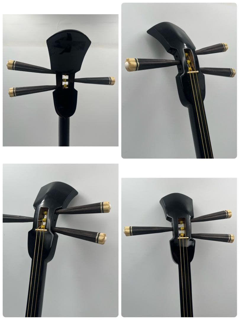 良品】 三味線 本蛇皮 黒漆 太さ2.4cm 和楽器 弦楽器 - メルカリ