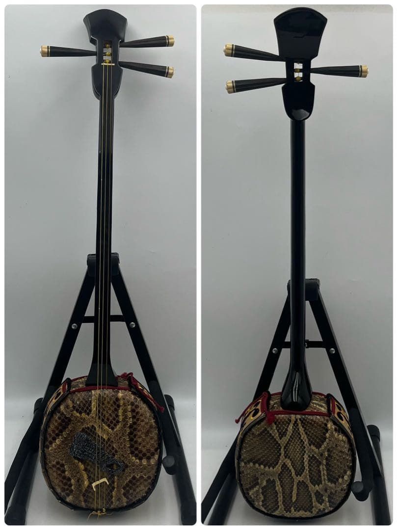 【良品】 三味線 本蛇皮 黒漆 太さ2.4cm 和楽器 弦楽器 良品】 三味線 本蛇皮 黒漆 太さ2.4cm 和楽器 弦楽器 - メルカリ