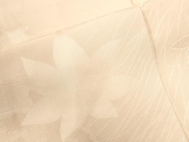 平和屋着物○上質な色無地 楓地紋 肌色 正絹 逸品 CAAZ3157yc 平和屋