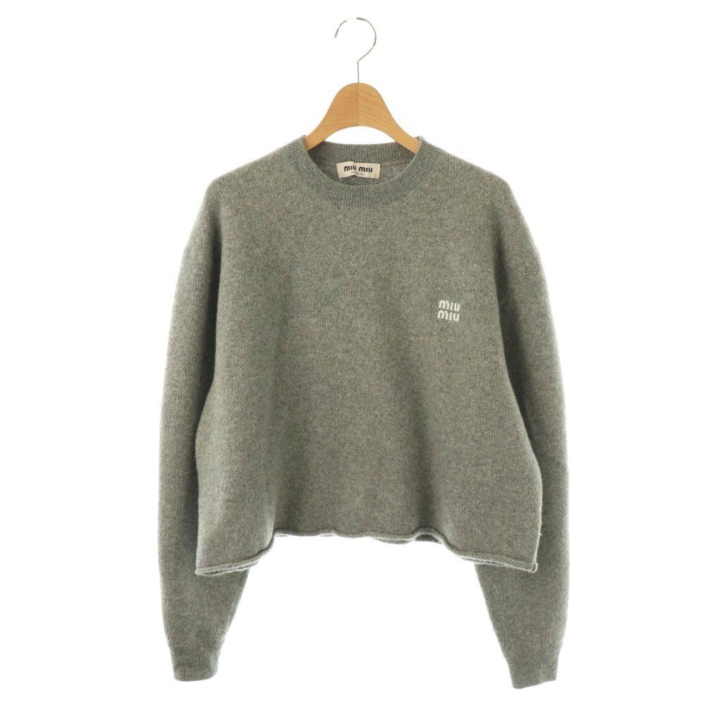 ミュウミュウニット 楽天市場】ミュウミュウ miumiu サイズ:40 MML881 バックロゴカシミヤ