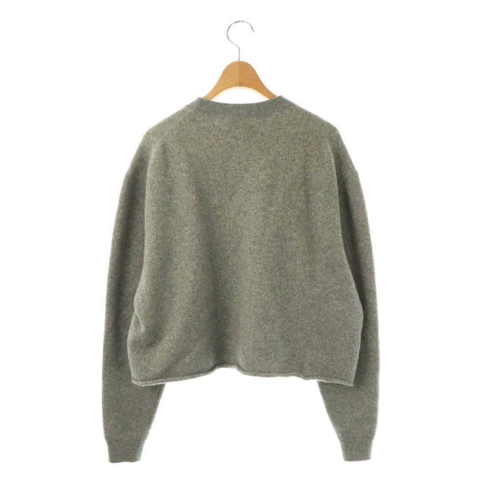 ミュウミュウ miumiu 23AW MML804 1XS9 ロゴ刺繍 カシミヤ混