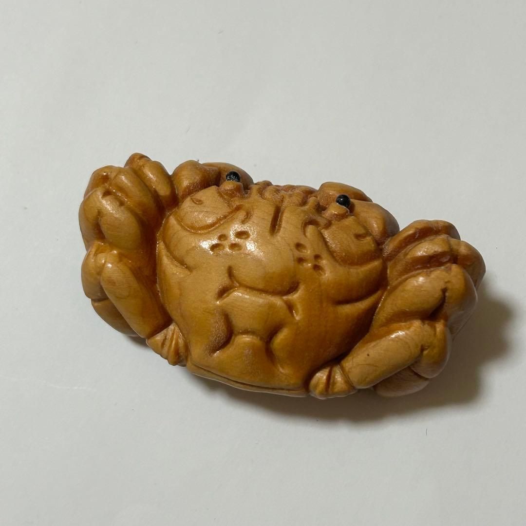 カニ 蟹 木製 木彫り 置物 インテリア 和風 縁起 - メルカリ