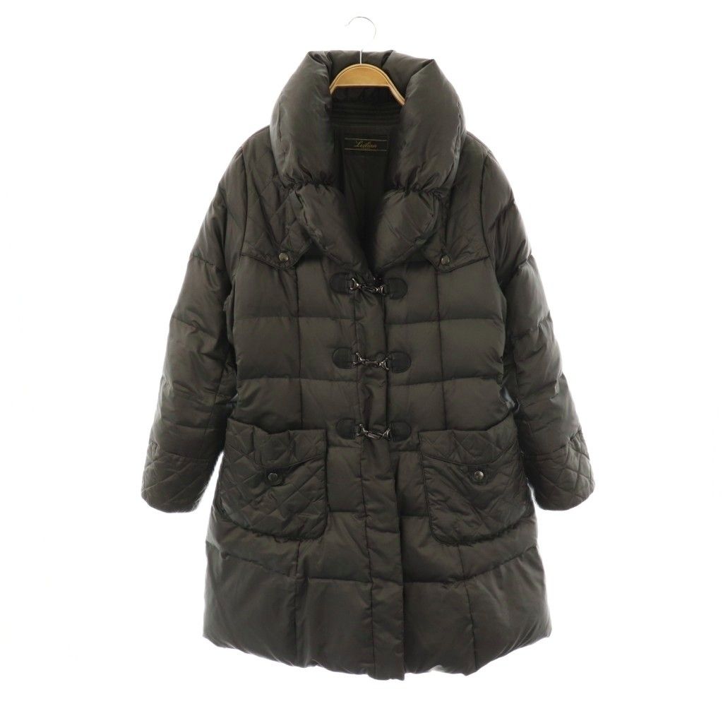 レリアン Leilian ダウンコート アウター 大きいサイズ 13+ グレー /CX