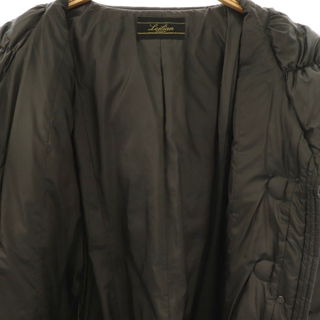 レリアン Leilian ダウンコート アウター 大きいサイズ 13+ グレー /CX