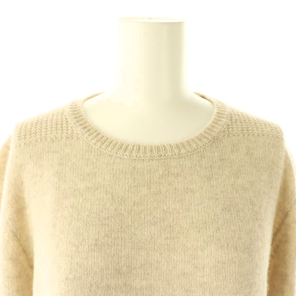 MARGARET HOWELL アイボリー 長袖ニットセーター II MHL, マーガレット