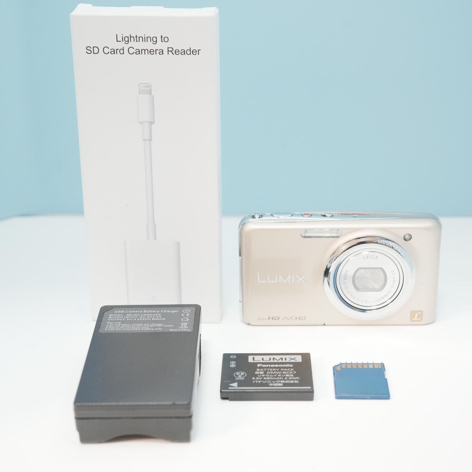 Panasonic LUMIX DMC-FX77 デジカメ スマホ転送OK フルセット 極美品