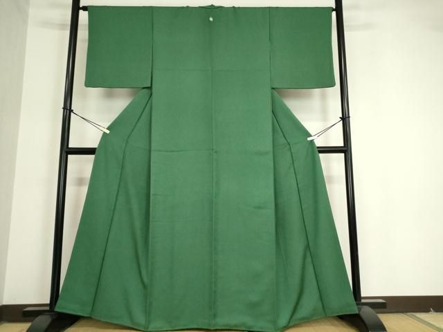 平和屋着物●上質な色無地　木賊色　正絹　逸品　DAAX3810az 平和屋着物○上質な色無地 木賊色 正絹 逸品 DAAX3810az - メルカリ