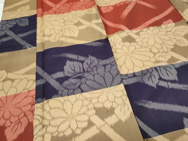 平和屋着物○上質な紬 草花文 正絹 逸品 未使用 CAAY9493th - メルカリ