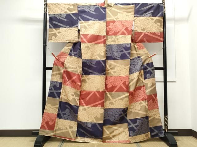 平和屋着物○上質な紬 草花文 正絹 逸品 未使用 CAAY9493th - メルカリ