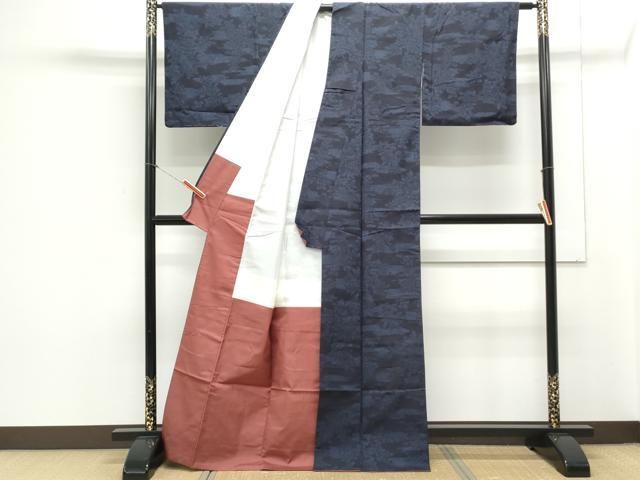 平和屋着物○結城紬 エ霞花文 正絹 逸品 CAAY9499th - メルカリ