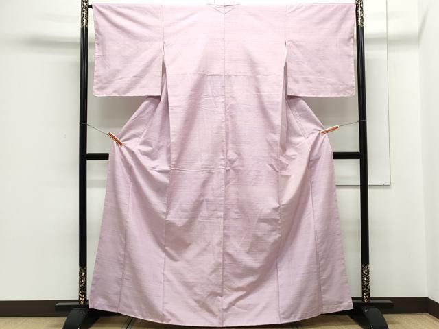 平和屋着物○紅花紬 米沢 霞文 正絹 逸品 DAAX3786az