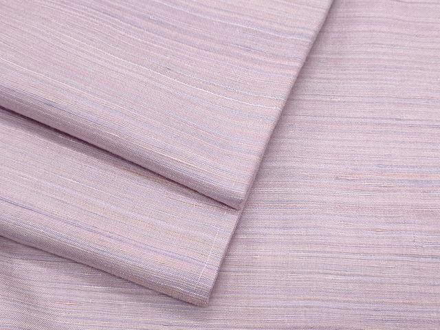 正絹米沢紬 紅花 平和屋本店□極上 よねざわ 新田工房 紅花紬 反端付き 逸品