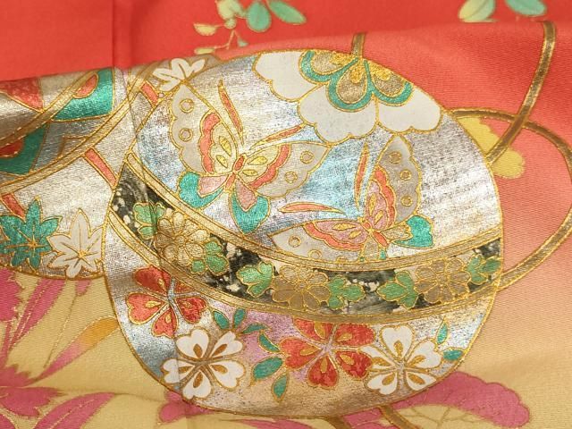 平和屋着物∵女の子 十三参り 子供 祝着・長襦袢(無双仕立て・半衿刺繍  