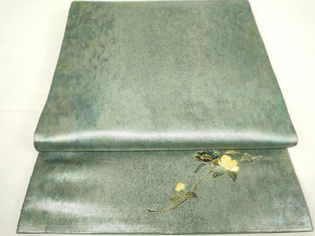 平和屋着物▽螺鈿作家 甲斐泰造 六通柄袋帯 螺鈿 国宝の彩 ワン