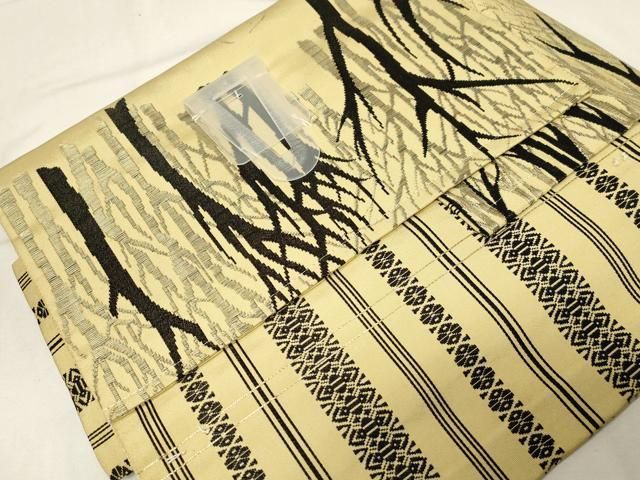 平和屋着物○ワンタッチつけ帯 インカの宝石 金糸 正絹 逸品