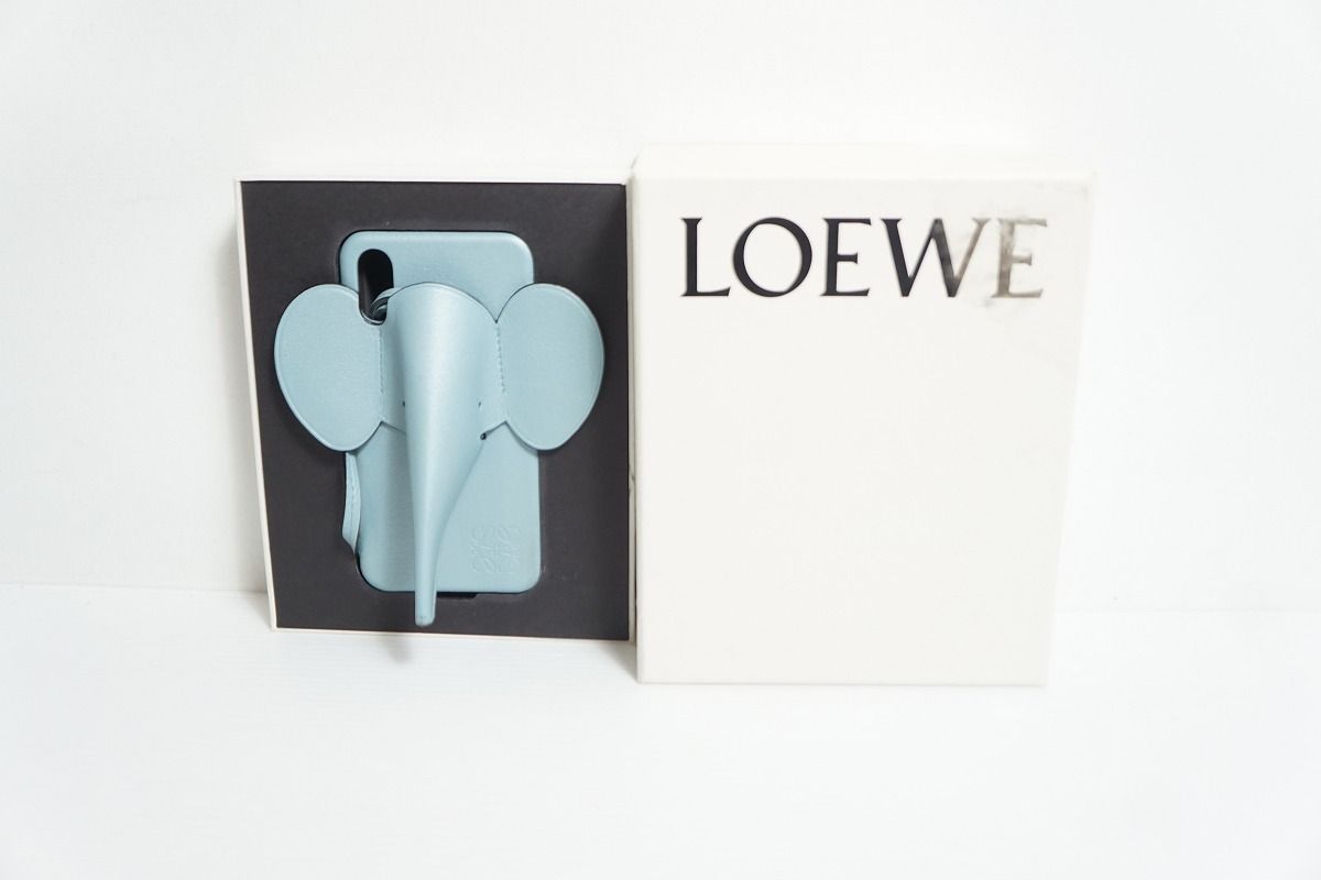 正規 LOEWE ロエベ Elephant cover for iPhone X/XS in pearlized