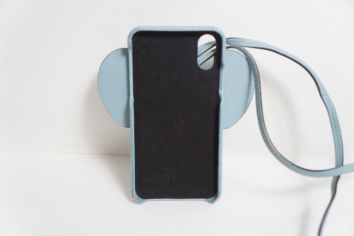 正規 LOEWE ロエベ Elephant cover for iPhone X/XS in pearlized