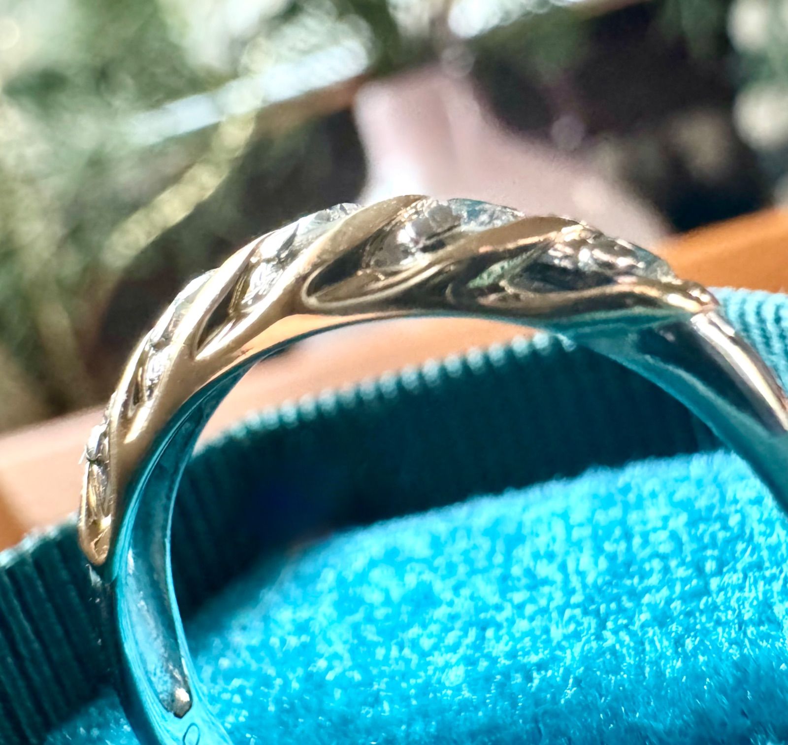 新品磨き済◇Pt900/K18*14号*ダイヤモンドコンビリング*プラチナ*指輪